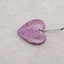 Natural African Purple Stone Heart Shape Pendant Bead,31x30x6mm,6.9g