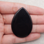 Natural Obsidian Gemstone Pendant Bead,Drill Gemstone Pendant, 49×34×5mm,15.1g