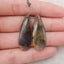 Natural Flash Labradorite Gemstone Earrings, Gemstone Earring Pair, 36×13×4mm, 5.8g