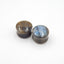 16mm Labradorite Ear Plugs With Hump Face And Back, 13mm Thickness, 1.5mm Flare