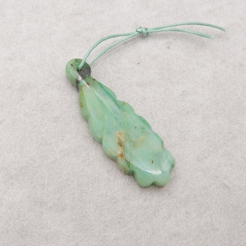 Natural Stone Chrysocolla Gemstone Pendant,Handmade Gemstone Pendant,.39x13x4mm,3.5g