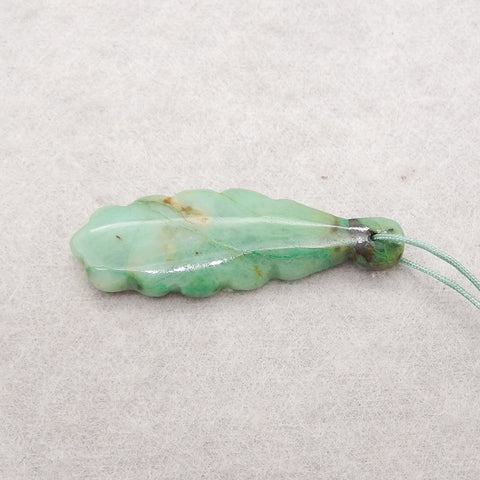 Natural Stone Chrysocolla Gemstone Pendant,Handmade Gemstone Pendant,.39x13x4mm,3.5g