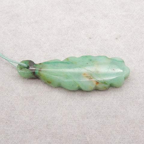 Natural Stone Chrysocolla Gemstone Pendant,Handmade Gemstone Pendant,.39x13x4mm,3.5g