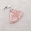 Natural  Rose Quartz Earring Beads,Handmade Gemstone Earring pair,26x18x5mm,5.8g