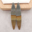 Natural  US Biggs Picture Jasper Earring Beads,51x10x3mm, 4.9g