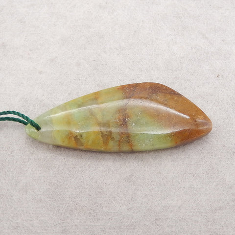 Natural Stone Chrysocolla Gemstone Pendant,Handmade Pendant,.40x15x5mm,4.3g