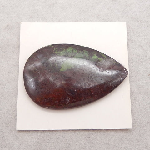 Natural Stone Mushroom Jasper Cabochon,36x23x5mm, 7.1g