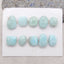 10 PCS Natural Larimar Cabochons ,15x12x3mm, 12.2g