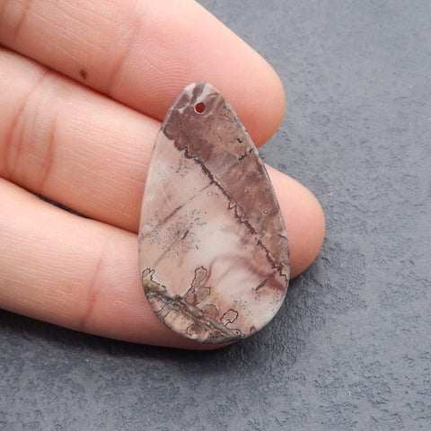 Natural Chohua Jasper Pendant Bead 38*23*2mm, 4.3g