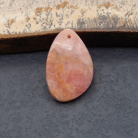 Natural Argentina Rhodochrosite Pendant Bead 23*14*4mm, 2.9g