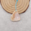 Natural Stone Shell Gemstone Pendant Bead,Unique Pendant for Jewelry DIY Making,24x20x4mm,3.5g