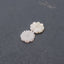 Carved Natural Pink Opal Gemstone Flower Earring Beads,16x3mm,1.7g