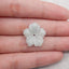 Carved Natural Amazonite Flower Pendant Bead,21x5mm, 2.1g