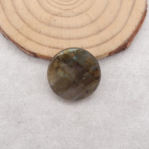 Natural Labradorite Gemstone Pendant Bead,20x3mm,2.4g