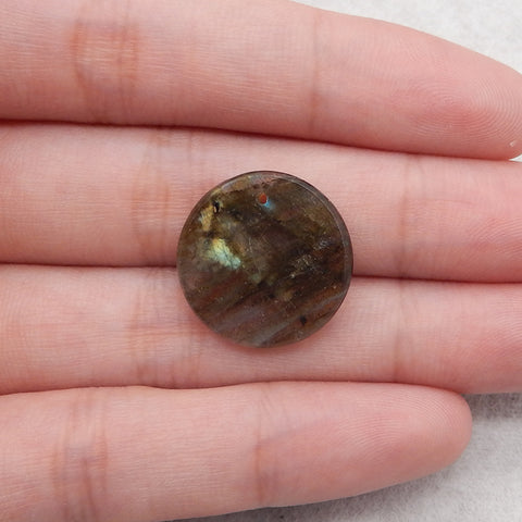 Natural Labradorite Gemstone Pendant Bead,20x3mm,2.4g