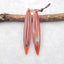 Natural Red Agate Earring Beads 54*9*4mm, 6.5g