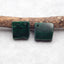 Natural Malachite Earring Beads 11*11*4mm, 3.1g