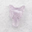 Natural Amethyst Carved Wolf Head Pendant Bead 22×16×10mm, 4.3g