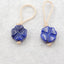 Natural Lapis Lazuli Carved flower Earring Beads 10*10*5mm, 2.4g