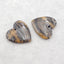 Natural Chohua Jasper Earring Beads 20*20*4mm, 4.7g