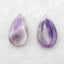 New Natural Stone Amethyst Teardrop Earring Beads,23×14×4mm, 4.4g