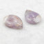 New Natural Stone Amethyst Teardrop Earring Beads,23×14×4mm, 4.4g