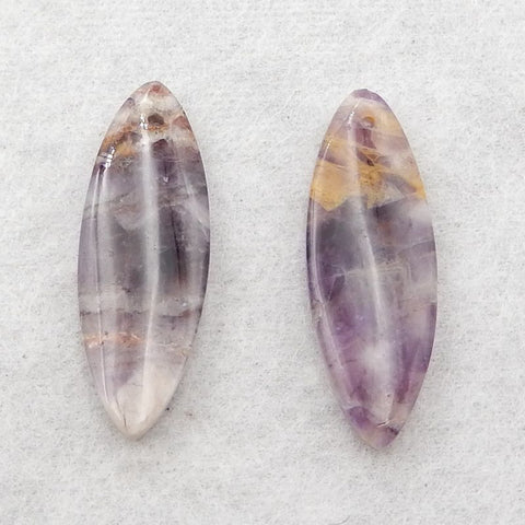 Natural Amethyst Earring Beads 28×10×4mm, 3.6g