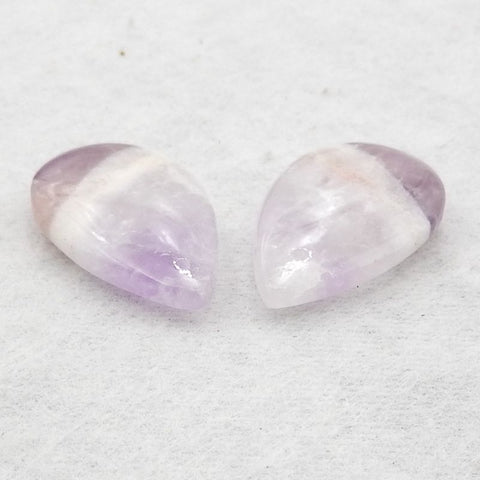 New Natural Stone Amethyst Teardrop Earring Beads,23×14×4mm, 4.4g