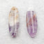 New Natural Stone Amethyst Earring Beads,Purple Stone Earrings, 30×8×4mm, 3.8g