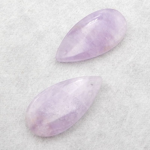 New Natural Stone Amethyst Teardrop Earring Beads, Drilled Earrings For Jewelry DIY Making,Purple Stone Earrings