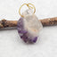 Natural Amethyst Pendant Bead 36*28*17, 16.7g