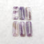 6 PCS Natural Amethyst Pendant Beads,26×10×4mm, 13.3g