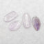 4 PCS Natural Amethyst Pendant Beads，25×16×4mm, 30×15×4mm 11g