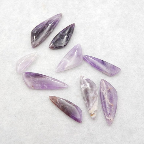 9 PCS Natural Amethyst Pendant Beads,26×11×4mm, 47×16×5mm,30g