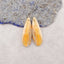 Natural Bumble Bee Stone Gemstone Earring Beads, Matched Gemstone Earring Pair, 34x11x4mm,5.4g