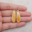 Natural Bumble Bee Stone Gemstone Earring Beads, Matched Gemstone Earring Pair, 34x11x4mm,5.4g