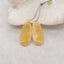 New 1 Pair Natural Yellow Opal Teardrop Gemstone Earring Beads, Gemstone For Jewelry DIY Making, Drilled Gemstone Pair, 25x10x2mm, 2.3g