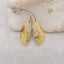 New 1 Pair Natural Yellow Opal Gemstone Earring Beads, Gemstone For Jewelry DIY Making, Drilled Gemstone Pair, 26x10x3mm, 2.7g