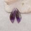 New Natural Stone Amethyst Earring Beads, Drilled Earrings For Jewelry DIY Making, Purple Stone Earrings, 35x12x4mm,5.1g