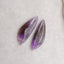 New Natural Stone Amethyst Earring Beads, Drilled Earrings For Jewelry DIY Making, Purple Stone Earrings, 35x12x4mm,5.1g