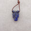 New! Carved Natural Lapis Lazuli Animal Head Pendant, Gemstone Pendant For Necklace, Stone Animal Pendant, 18x12x12mm, 5.8g