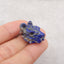 New! Carved Natural Lapis Lazuli Animal Head Pendant, Gemstone Pendant For Necklace, Stone Animal Pendant, 18x12x12mm, 5.8g