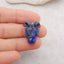 New! Carved Natural Lapis Lazuli Animal Head Pendant, Gemstone Pendant For Necklace, Stone Animal Pendant, 18x12x12mm, 5.8g