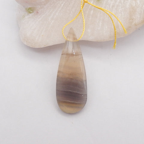 Unique Pendant! 1 PC Natural Fluorite Gemstone Teardrop Gemstone Pendant, Drilled Gemstone Pendant, Gem Jewelry Gift, Jewelry DIY Making,42x14x6mm, 7.5g