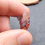 Natural Crazy Lace Agate Carved wolf head Pendant Bead 23*16*8mm, 3.5g