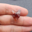 Natural Crazy Lace Agate Carved wolf head Pendant Bead 23*16*8mm, 3.5g