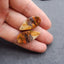 Natural Red Creek Jasper Earring Beads 30*15*3mm, 6.1g