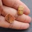 Natural Red Creek Jasper Earring Beads 18X12X4mm, 3.8g