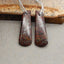 Natural African Blood Stone Earring Beads 29*10*3mm, 4.3g