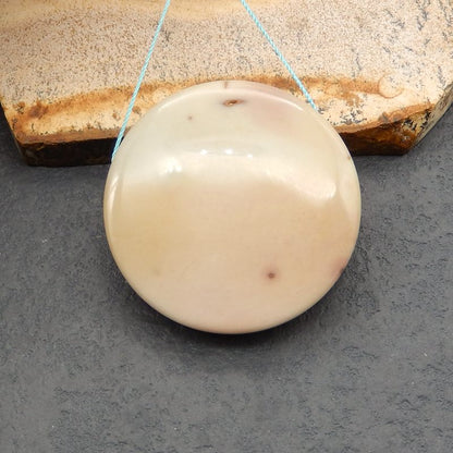 Natural Ocean Jasper Pendant Bead 40*40*4mm, 32g